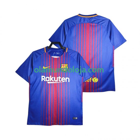 Camisola FC Barcelona 2017-20168 Retro Homem Equipamento Primeiro Manga Curta